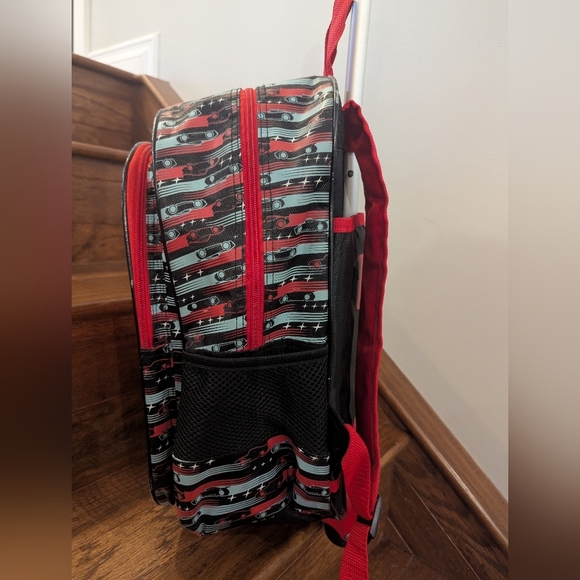 Disney Kids Rolling Back Pack Luggage - Lightning McQueen By Heys - Picture 4 of 17